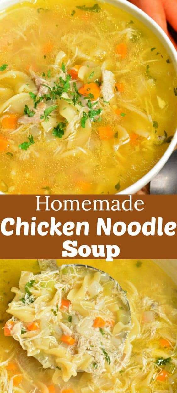 15. Homemade Chicken Noodle Soup
