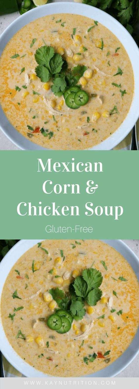 13.Mexican Corn & Chicken Soup