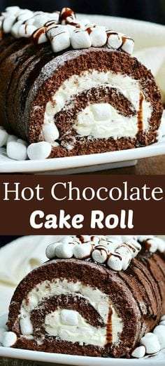 Hot Chocolate Cake Roll