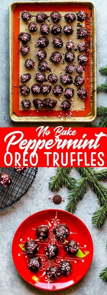 Peppermint Oreo Truffles