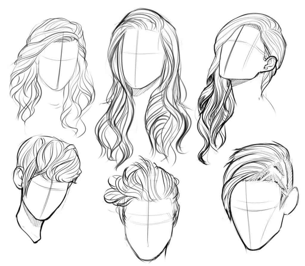 Drawing Lessons How to Draw Hair  Pencilscom