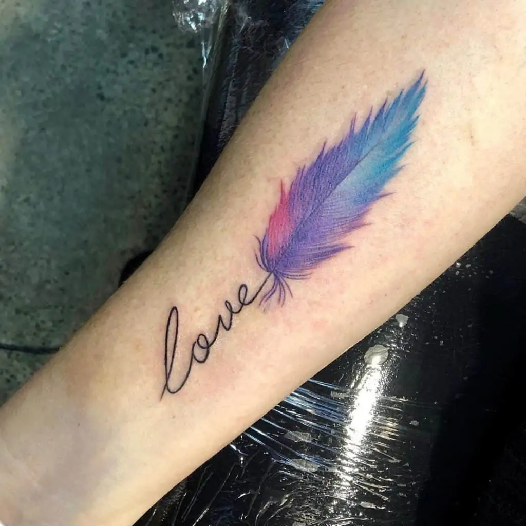 Feather tattoos12