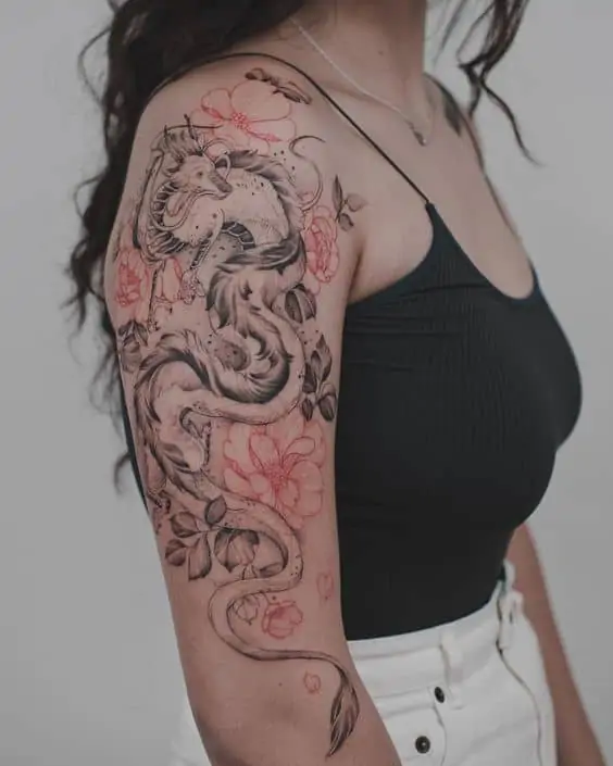 Large Oriental Dragon Temporary Tattoo – TattooIcon