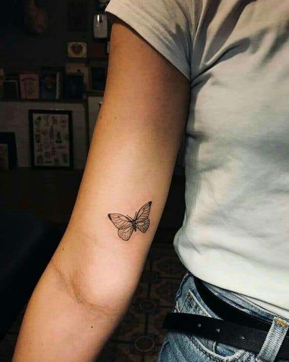 15 Small & Simple Butterfly Tattoo Ideas - Brighter Craft