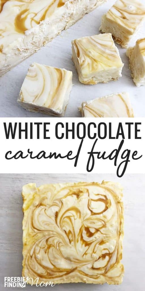 White Holiday Fudge Recipe pin