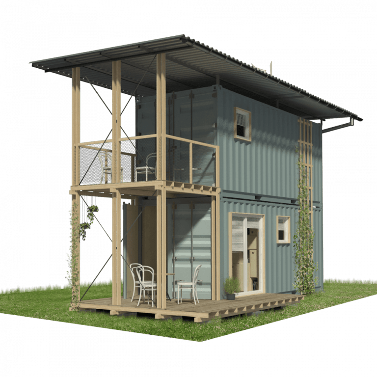 1. Two Story Shipping Container Home Plans