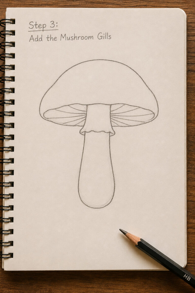 Step 3: Add the Mushroom Gills