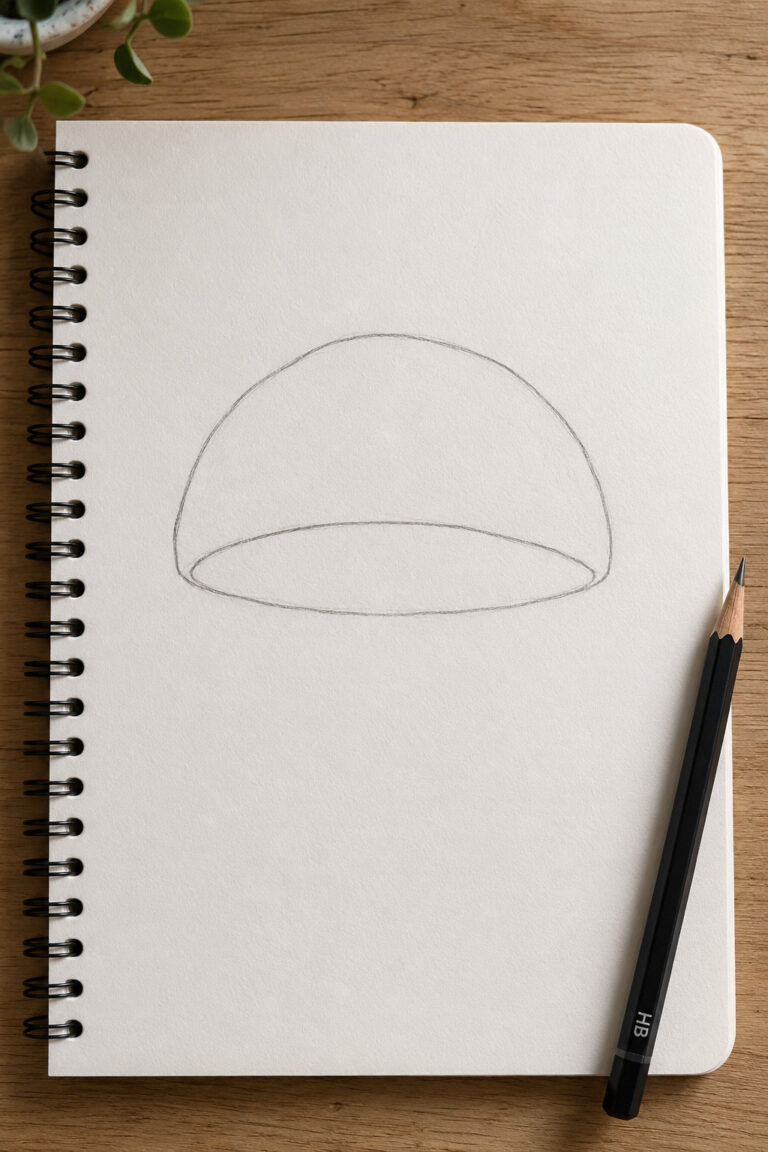 Step 1: Drawing The Mushroom Cap