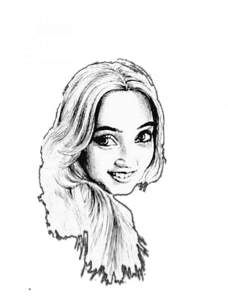 Step 6 – Flowing Hair