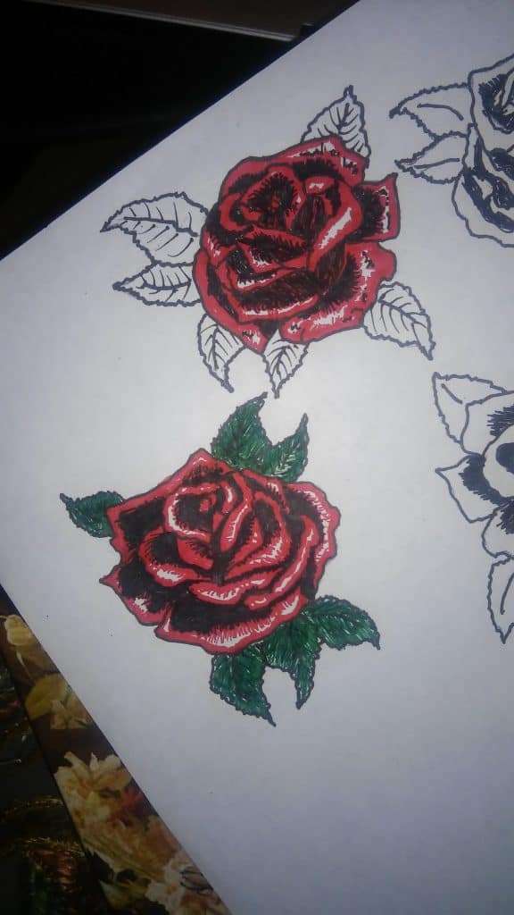 Some Simple Roses Can Make Great Tattoo Designs