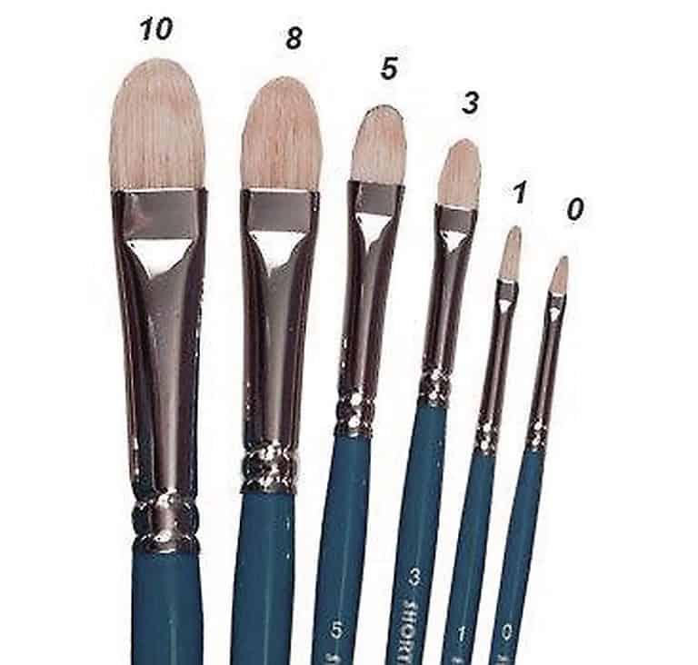 Filbert brush
