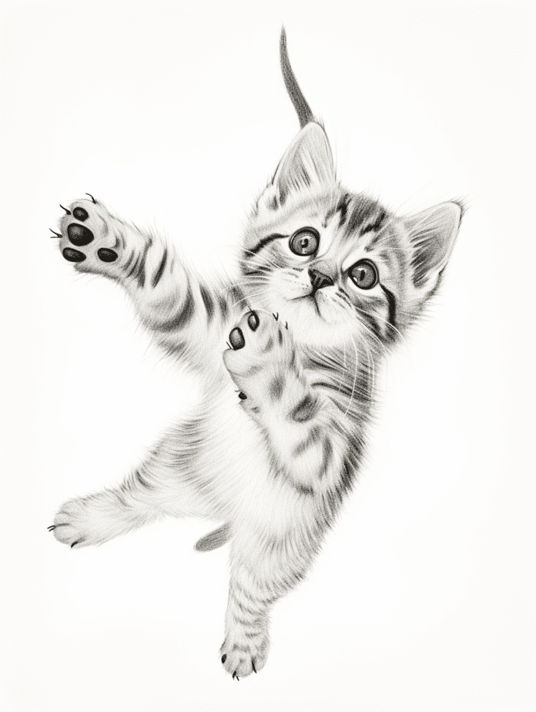 Leaping Kitten