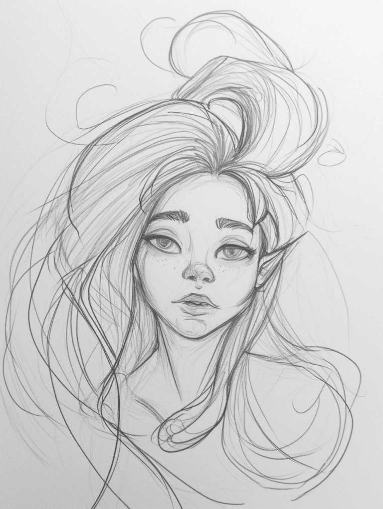 Girl With Wild Hair