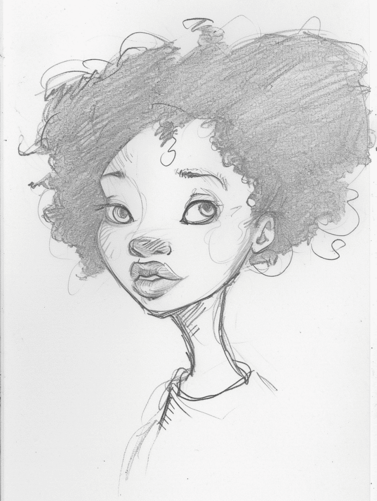 Girl With Afro