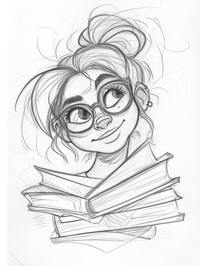 Nerdy Girl With Glasses