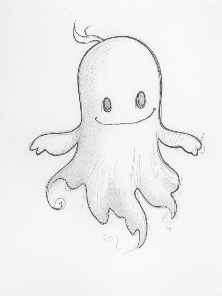 Cute Cartoon Ghost