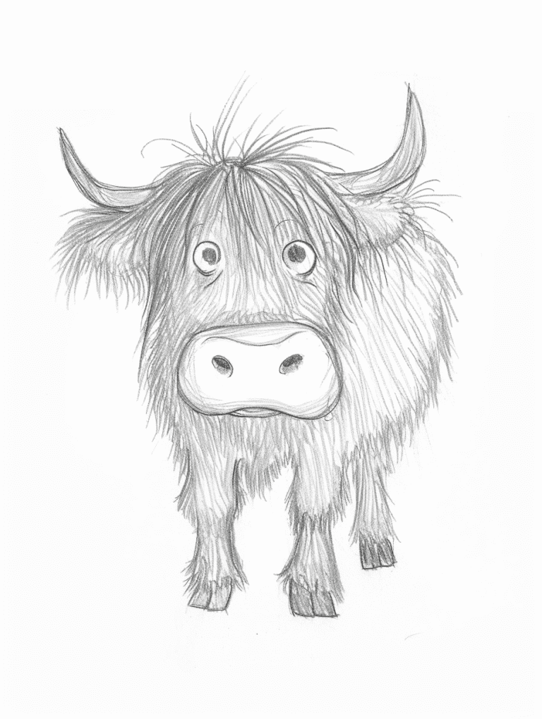 Shaggy Highland Cow