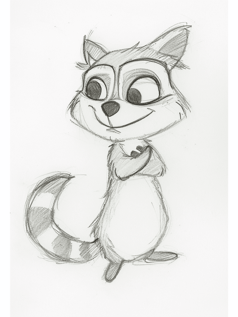 Cartoon Raccoon