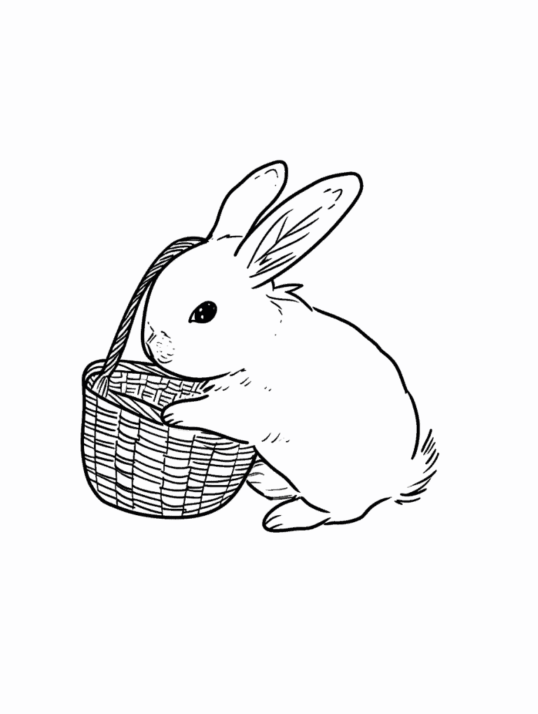 Rabbit and a Wicca Basket