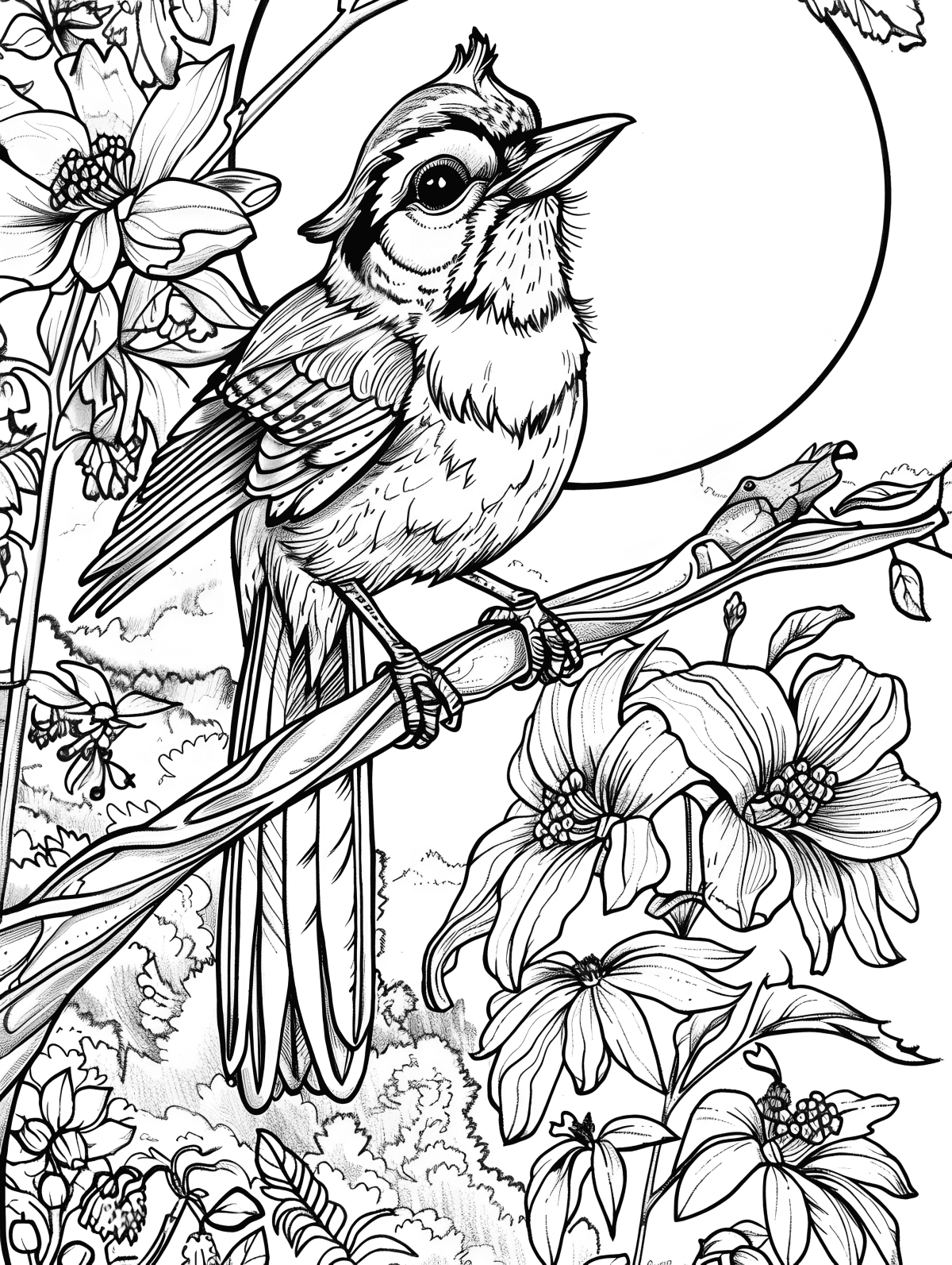 30 Spectacular Spring Bird Coloring Pages - Brighter Craft