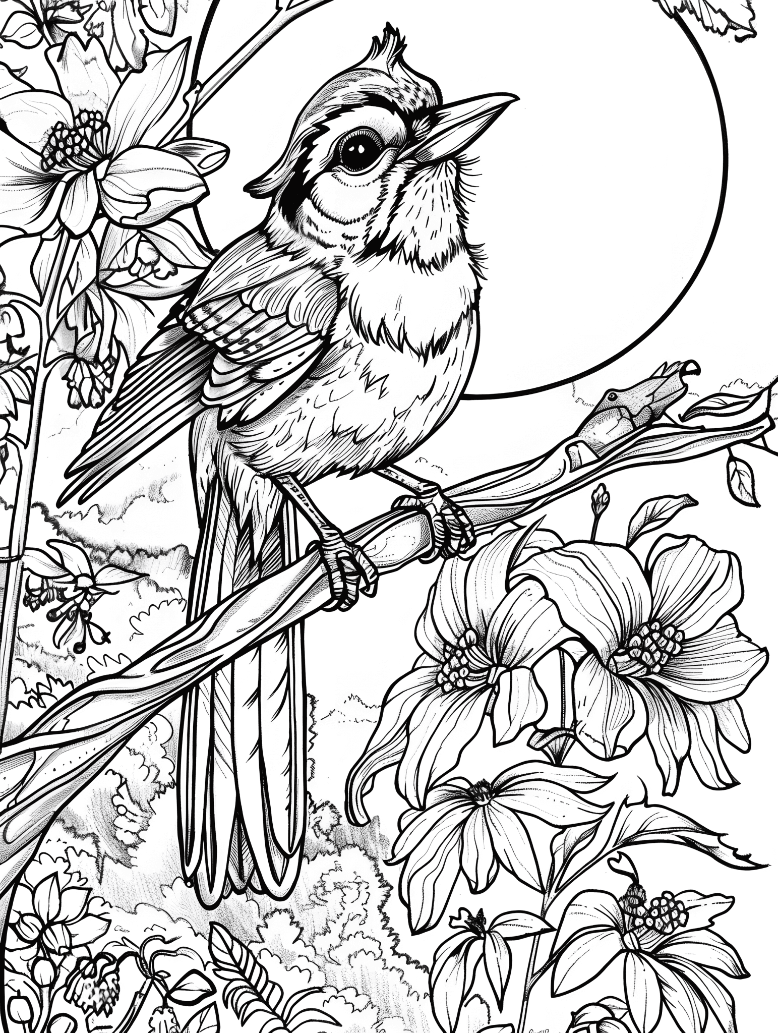 30 Spectacular Spring Bird Coloring Pages - Brighter Craft