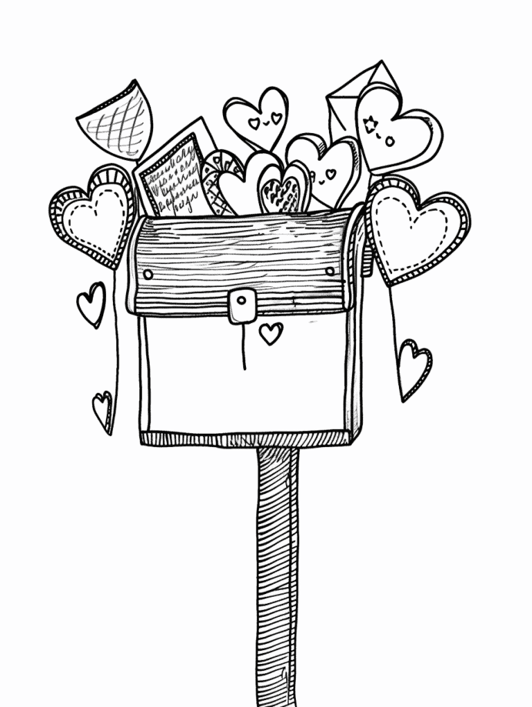 Mailbox Filled with Love Letters
