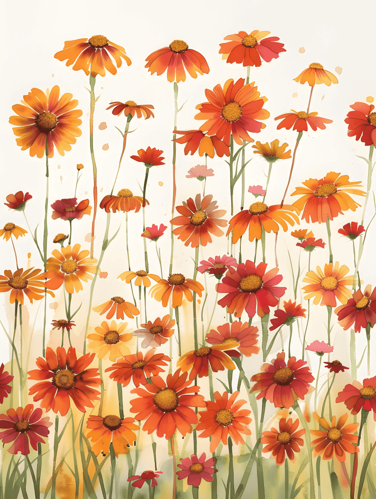 Festive Gaillardia Flowers
