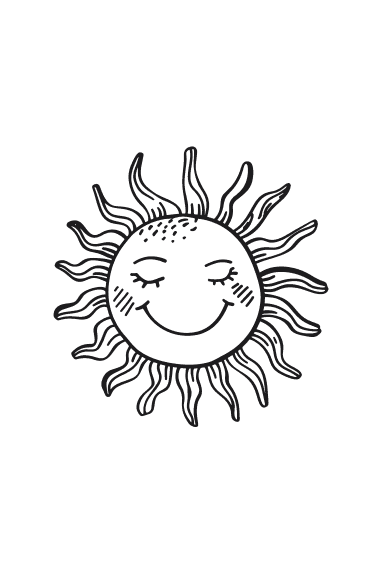 Smiling Radiant Sun