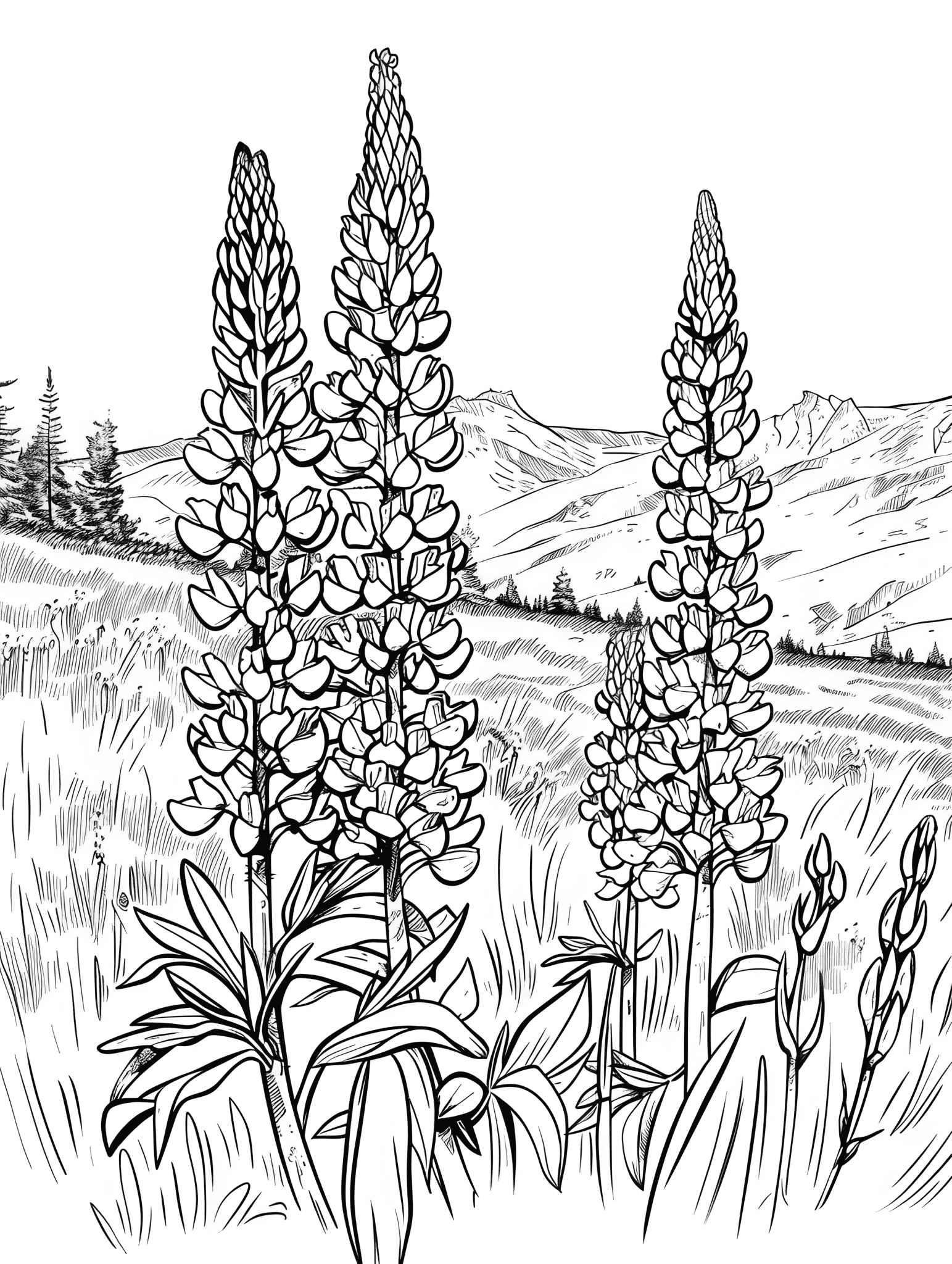 30 Captivating Spring Flower Coloring Pages - Brighter Craft