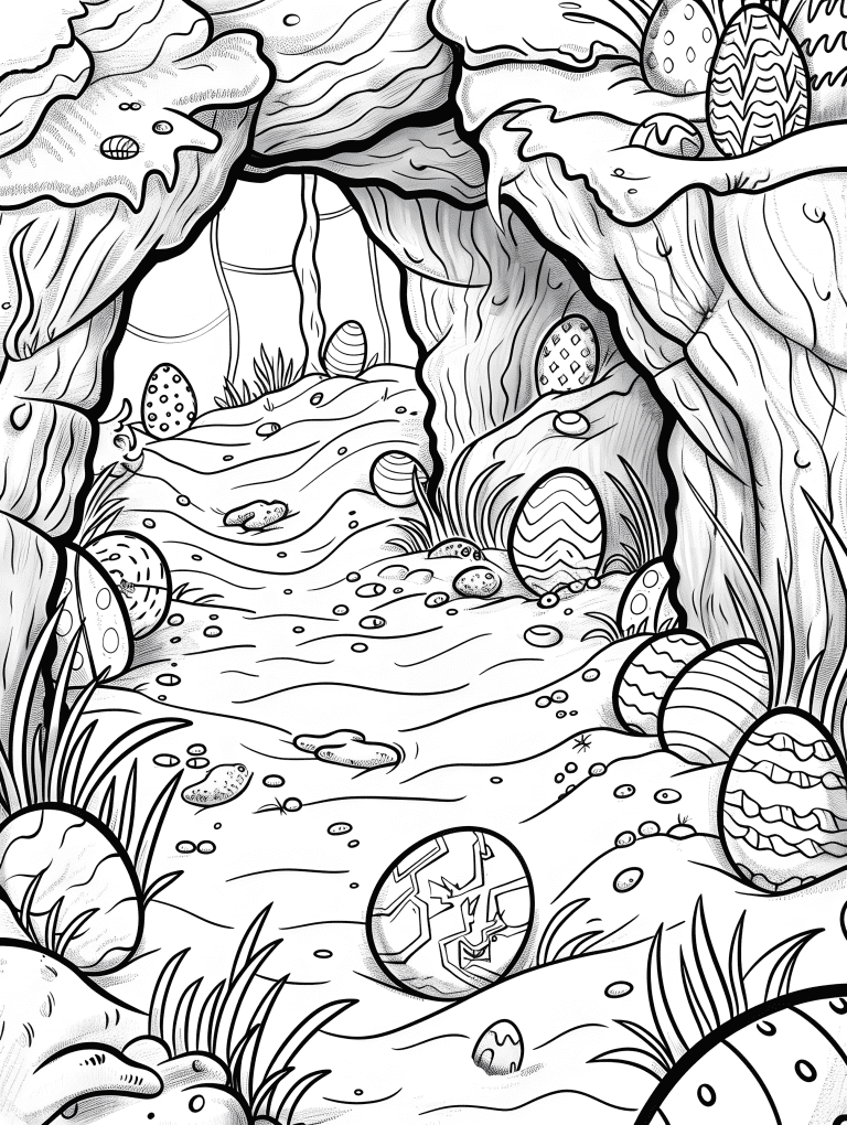 Easter Egg Filled Burrow