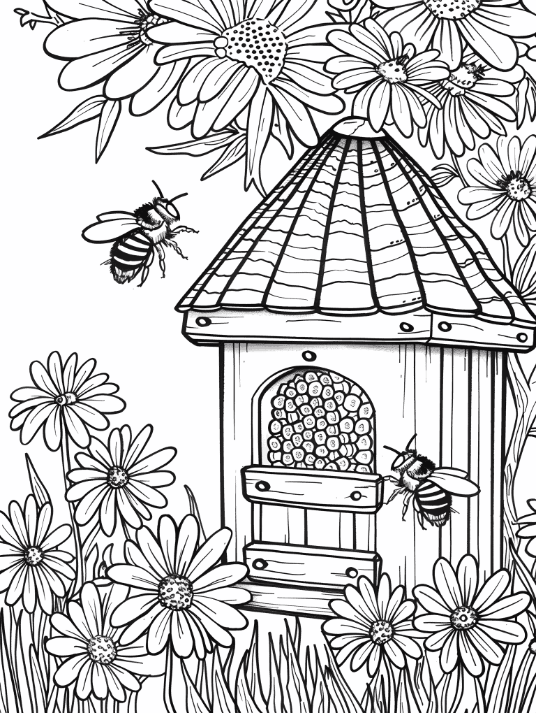 Bees With Bee House