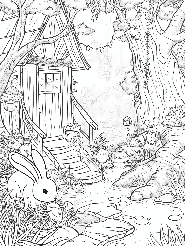 Rabbit In A Charming Cottage