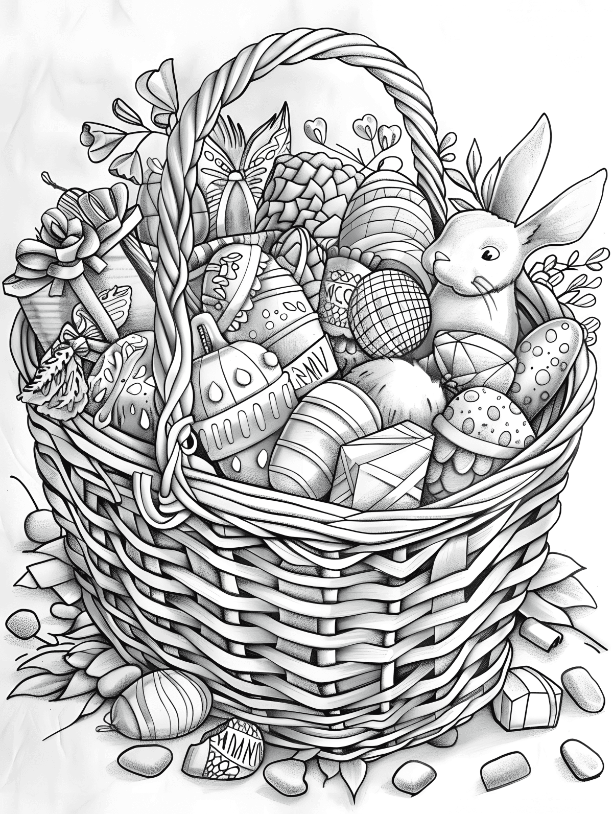 30 Easter Coloring Pages For Adults - Brighter Craft