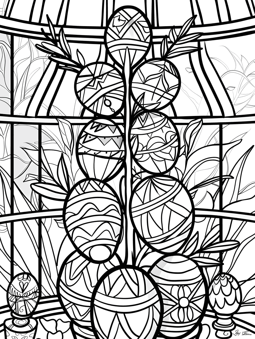 30 Easter Coloring Pages For Adults - Brighter Craft