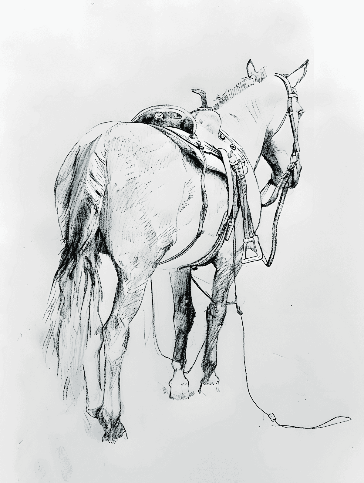 30 Amazing Horse Sketch Ideas Brighter Craft