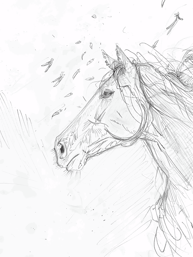 Horse And Fireflies