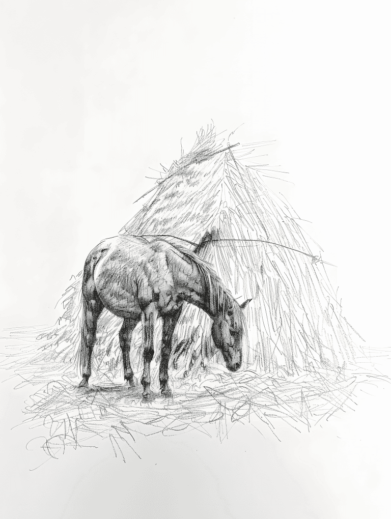 Horse And Haystack