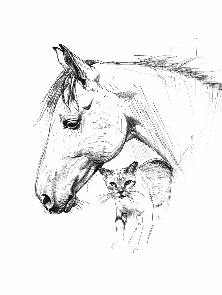 Horse And Cat