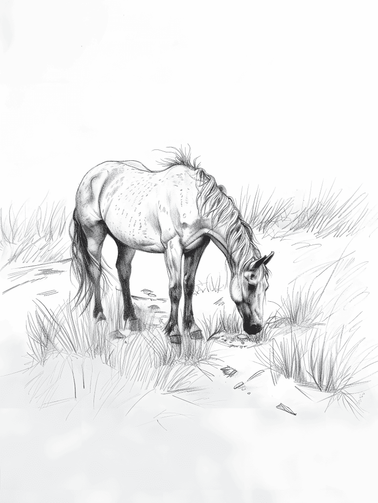 Horse Grazing