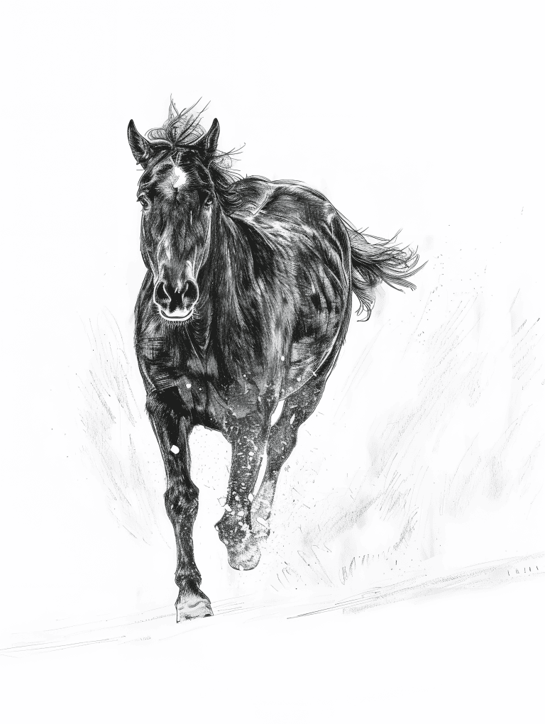 Black Running Horse