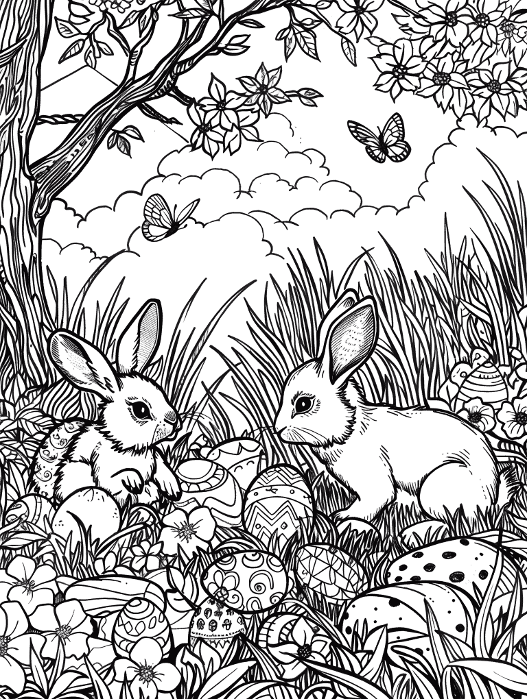 Bunnies In A Meadow