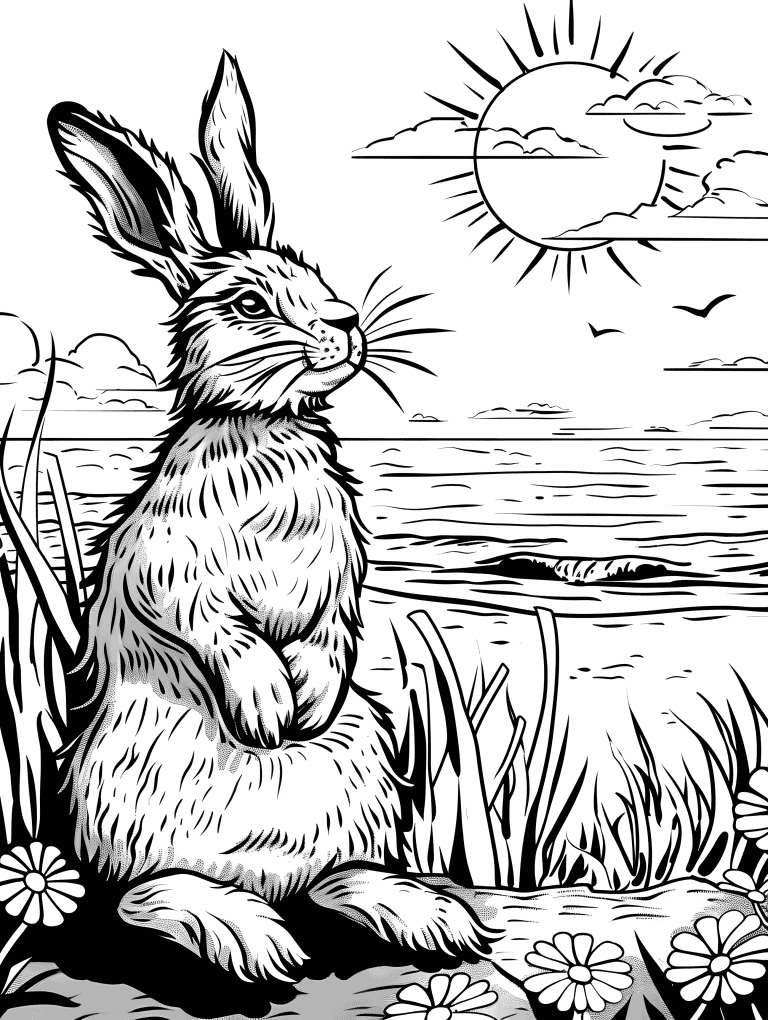 Easter Bunny Enjoying The Sun
