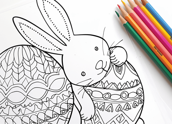 milkychoco04_a_coloured_pencil_that_is_next_to_a_cute_easter_bu_70f50f91-8f55-4a37-bdcd-08a079b7f279