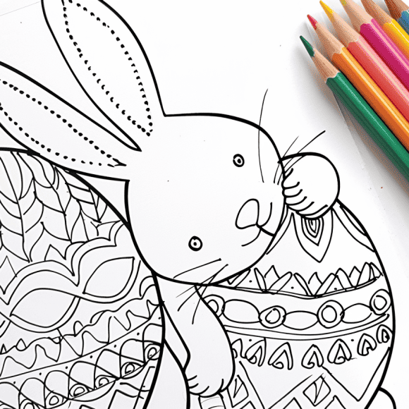 milkychoco04_a_coloured_pencil_that_is_next_to_a_cute_easter_bu_70f50f91-8f55-4a37-bdcd-08a079b7f279