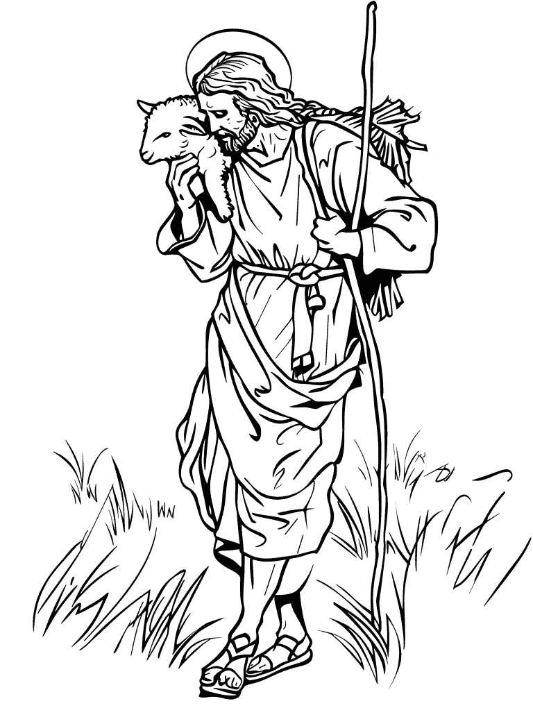 Jesus Carrying A Lost Lamb