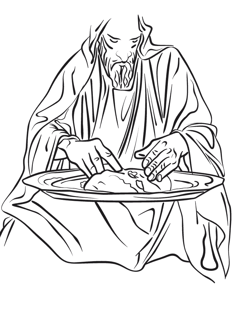 Jesus Breaking of Bread