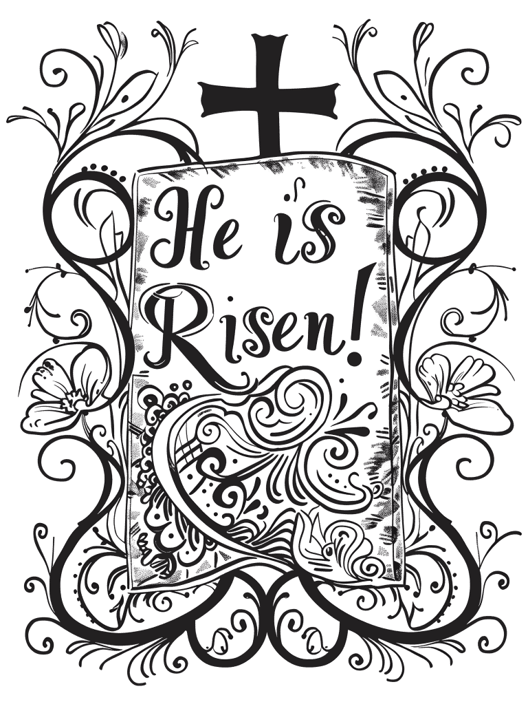 He Is Risen Written In Papyrus