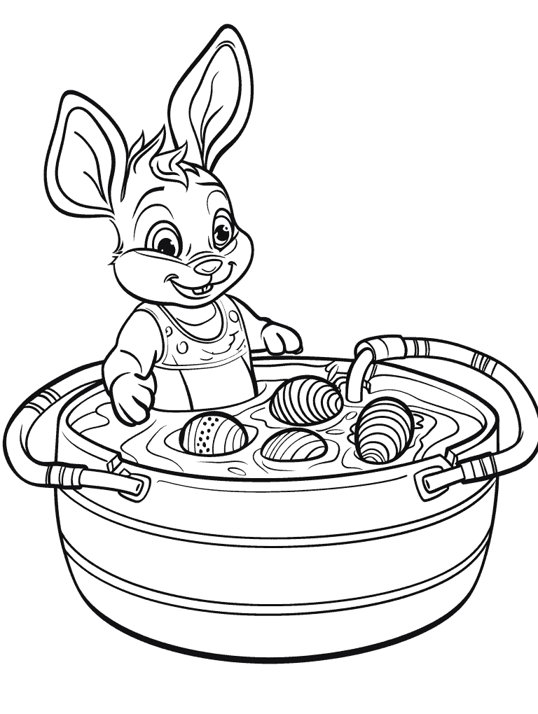 Bunny Taking A Bath