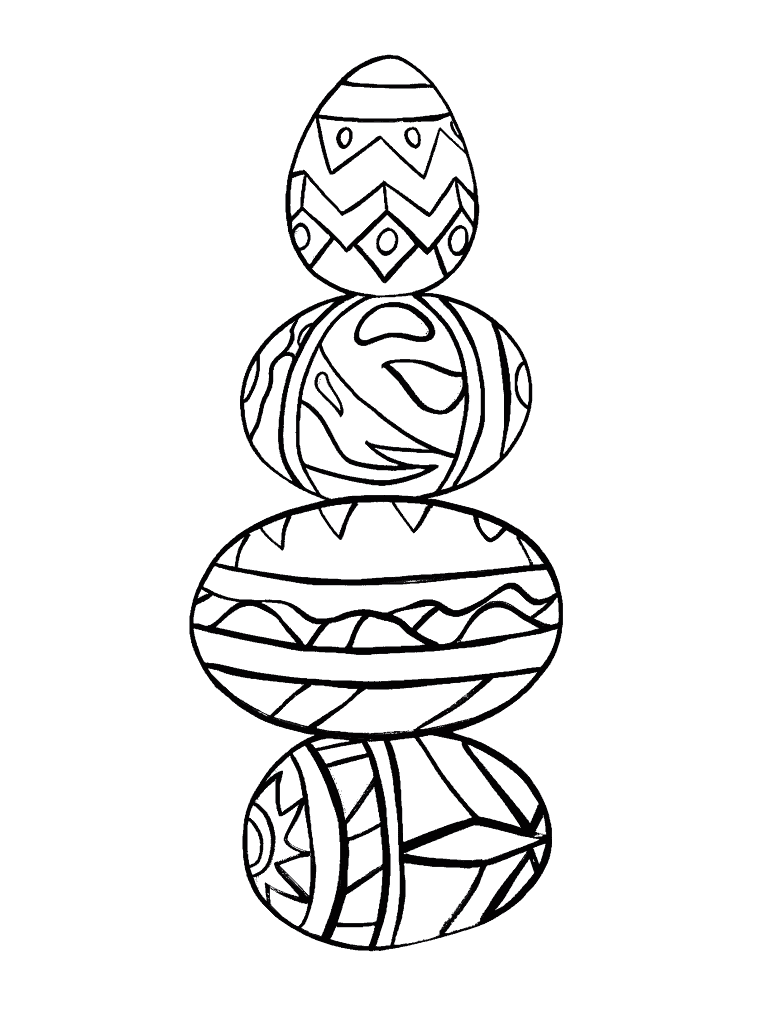 Stacked Easter Eggs