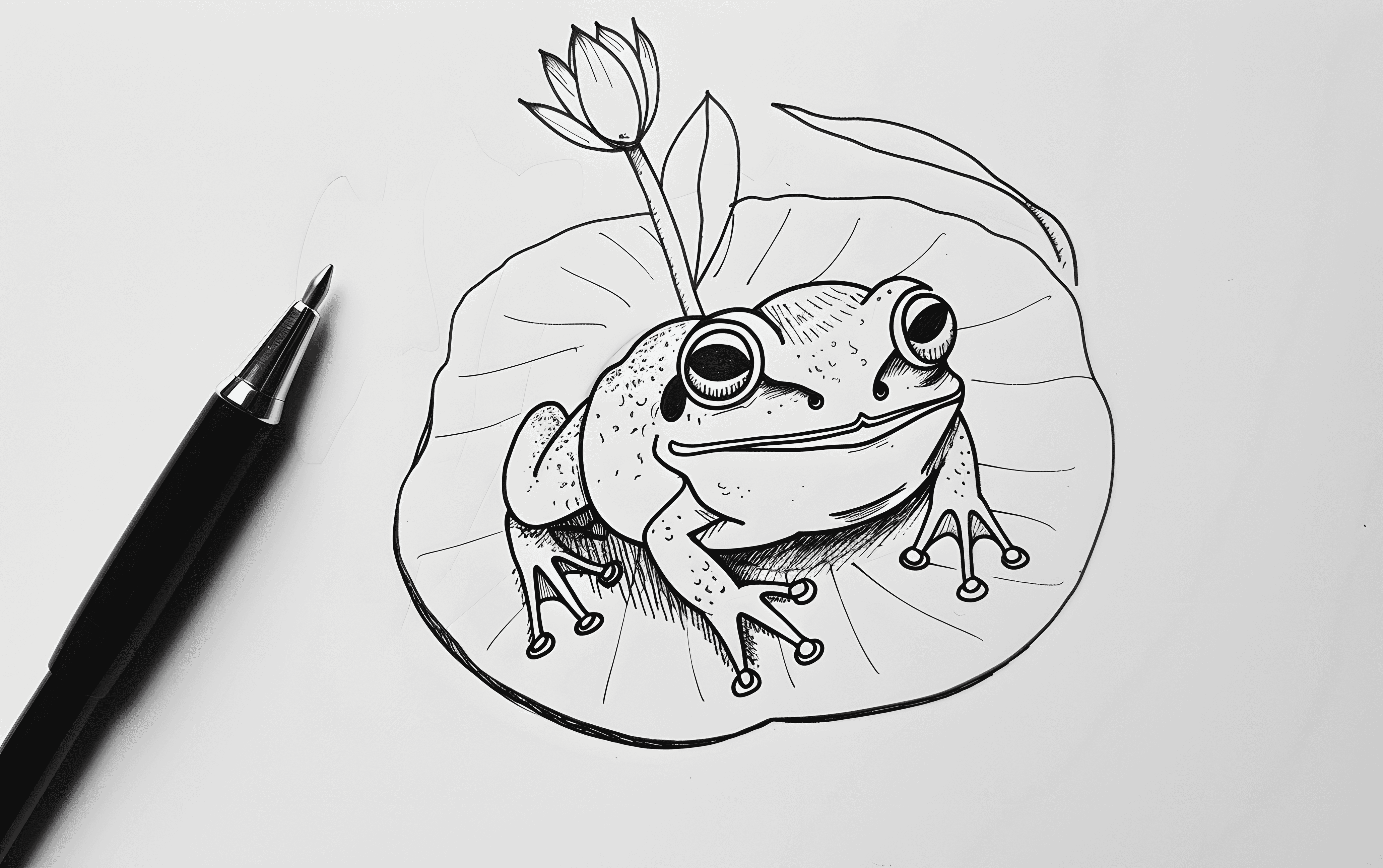 30 Easy Frog Doodle Drawing Ideas